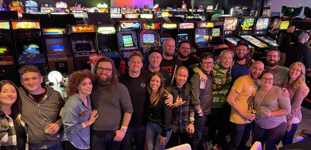 Group photo from Twin Sun's 2022 Holiday Party