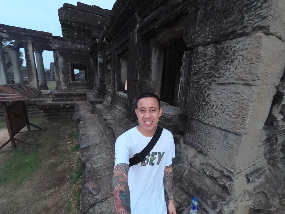 Wilfred taking a selfie during one of his many travels